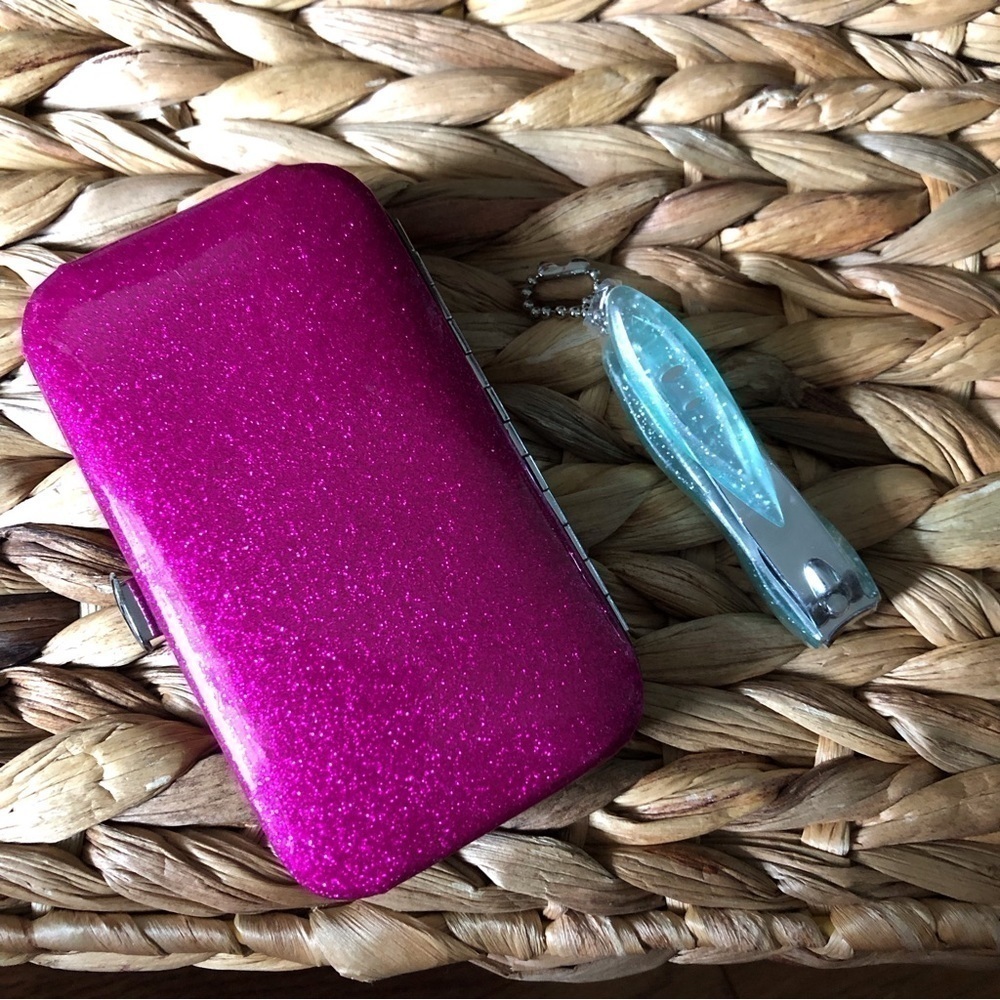 Hot Pink traveling manicure set